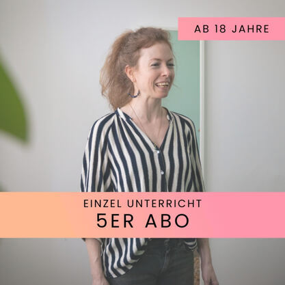 Gesangsunterricht Einzel ab 18 - 5er Abo