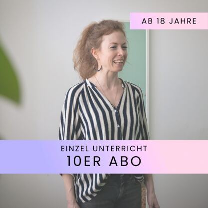 Gesangsunterricht Einzel ab 18 - 10er Abo